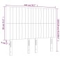 vidaXL Cabeceros 4 unidades tela gris claro 72x5x78/88 cm vidaXL Cabeceros 4 unidades tela gris claro 72x5x78/88 cm