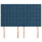 vidaXL Cabeceros 4 unidades terciopelo azul oscuro 72x5x78/88 cm vidaXL Cabeceros 4 unidades terciopelo azul oscuro 72x5x78/88 cm