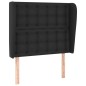 vidaXL Cabecero con orejas de cuero sintético negro 83x23x118/128 cm vidaXL Cabecero con orejas de cuero sintético negro 83x23x118/128 cm