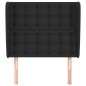 vidaXL Cabecero con orejas de cuero sintético negro 83x23x118/128 cm vidaXL Cabecero con orejas de cuero sintético negro 83x23x118/128 cm