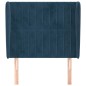 vidaXL Cabecero con orejas de terciopelo azul oscuro 93x23x118/128 cm vidaXL Cabecero con orejas de terciopelo azul oscuro 93x23x118/128 cm
