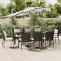 vidaXL Set de comedor de jardín 9 pzas y cojines ratán sintético negro