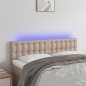 vidaXL Cabecero con LED cuero sintético color capuchino 144x5x78/88 cm vidaXL Cabecero con LED cuero sintético color capuchino 144x5x78/88 cm