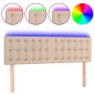 vidaXL Cabecero con LED cuero sintético color capuchino 144x5x78/88 cm vidaXL Cabecero con LED cuero sintético color capuchino 144x5x78/88 cm
