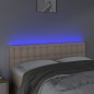 vidaXL Cabecero con LED cuero sintético color capuchino 144x5x78/88 cm vidaXL Cabecero con LED cuero sintético color capuchino 144x5x78/88 cm