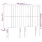 vidaXL Cabecero con luces LED tela gris claro 144x5x118/128 cm vidaXL Cabecero con luces LED tela gris claro 144x5x118/128 cm