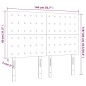 vidaXL Cabecero con luces LED terciopelo rosa 144x5x118/128 cm vidaXL Cabecero con luces LED terciopelo rosa 144x5x118/128 cm