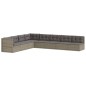 vidaXL Set de muebles de jardín 8 pzas y cojines ratán sintético gris vidaXL Set de muebles de jardín 8 pzas y cojines ratán sintético gris