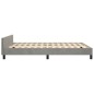 vidaXL Estructura de cama con cabecero terciopelo gris claro 140x190cm vidaXL Estructura de cama con cabecero terciopelo gris claro 140x190cm