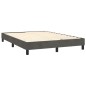 vidaXL Cama box spring con colchón terciopelo gris oscuro 140x200 cm vidaXL Cama box spring con colchón terciopelo gris oscuro 140x200 cm