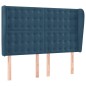 vidaXL Cama box spring colchón y LED terciopelo azul oscuro 140x200 cm vidaXL Cama box spring colchón y LED terciopelo azul oscuro 140x200 cm