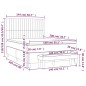 vidaXL Cama box spring con colchón tela gris claro 140x200 cm