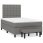 vidaXL Cama box spring con colchón tela gris oscuro 120x200 cm vidaXL Cama box spring con colchón tela gris oscuro 120x200 cm