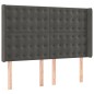 vidaXL Cama box spring colchón y LED terciopelo gris oscuro 140x200 cm vidaXL Cama box spring colchón y LED terciopelo gris oscuro 140x200 cm