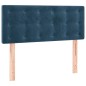 vidaXL Cama box spring con colchón terciopelo azul oscuro 100x200 cm vidaXL Cama box spring con colchón terciopelo azul oscuro 100x200 cm