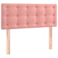 vidaXL Cama box spring con colchón terciopelo rosa 120x200 cm vidaXL Cama box spring con colchón terciopelo rosa 120x200 cm