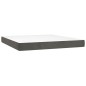 vidaXL Cama box spring con colchón terciopelo gris oscuro 160x200 cm vidaXL Cama box spring con colchón terciopelo gris oscuro 160x200 cm