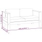 vidaXL Muebles de jardín madera maciza 5 pzas con cojines blanco crema vidaXL Muebles de jardín madera maciza 5 pzas con cojines blanco crema