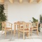 vidaXL Juego de comedor para jardín 5 piezas madera maciza de teca vidaXL Juego de comedor para jardín 5 piezas madera maciza de teca