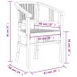 vidaXL Juego de comedor para jardín 5 piezas madera maciza de teca vidaXL Juego de comedor para jardín 5 piezas madera maciza de teca