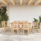 vidaXL Juego de comedor de jardín 7 piezas madera maciza de teca vidaXL Juego de comedor de jardín 7 piezas madera maciza de teca