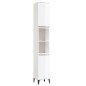 vidaXL Set de muebles baño 3 pzas madera contrachapada blanco brillo