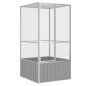 vidaXL Jaula de pájaros acero galvanizado gris 111x107x211,5 cm vidaXL Jaula de pájaros acero galvanizado gris 111x107x211,5 cm