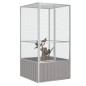 vidaXL Jaula de pájaros acero galvanizado gris 111x107x211,5 cm vidaXL Jaula de pájaros acero galvanizado gris 111x107x211,5 cm