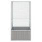 vidaXL Jaula de pájaros acero galvanizado gris 111x107x211,5 cm vidaXL Jaula de pájaros acero galvanizado gris 111x107x211,5 cm