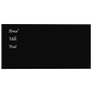 vidaXL Pizarra magnética de pared vidrio templado negro 80x40 cm vidaXL Pizarra magnética de pared vidrio templado negro 80x40 cm