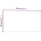 vidaXL Pizarra magnética de pared vidrio templado negro 80x40 cm vidaXL Pizarra magnética de pared vidrio templado negro 80x40 cm