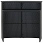 vidaXL Mesa alta de jardín ratán sintético negro 120x55x110 cm vidaXL Mesa alta de jardín ratán sintético negro 120x55x110 cm