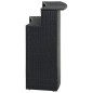 vidaXL Mesa alta de jardín ratán sintético negro 120x55x110 cm vidaXL Mesa alta de jardín ratán sintético negro 120x55x110 cm