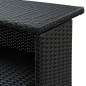vidaXL Mesa alta de jardín ratán sintético negro 120x55x110 cm vidaXL Mesa alta de jardín ratán sintético negro 120x55x110 cm