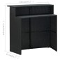 vidaXL Mesa alta de jardín ratán sintético negro 120x55x110 cm vidaXL Mesa alta de jardín ratán sintético negro 120x55x110 cm