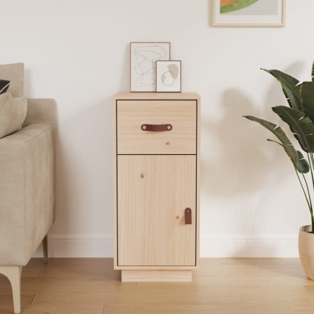 vidaXL Aparador de madera maciza de pino 34x40x75 cm