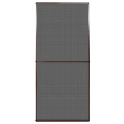 vidaXL Mosquitera con bisagras para puertas marrón 100x215 cm