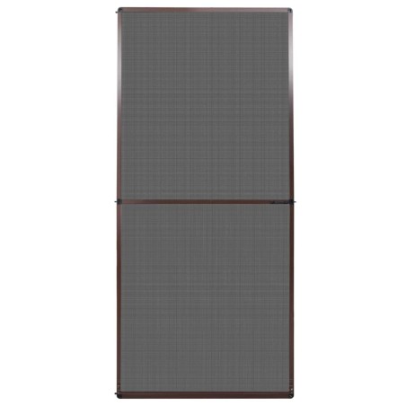 vidaXL Mosquitera con bisagras para puertas marrón 100x215 cm
