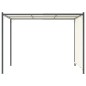 vidaXL Pérgola con tejado ajustable acero color blanco crema 3x3 m vidaXL Pérgola con tejado ajustable acero color blanco crema 3x3 m