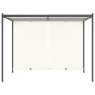 vidaXL Pérgola con tejado ajustable acero color blanco crema 3x3 m vidaXL Pérgola con tejado ajustable acero color blanco crema 3x3 m