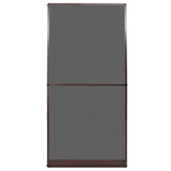 vidaXL Mosquitera con bisagras para puertas marrón 120x240 cm