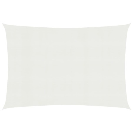 vidaXL Toldo de vela HDPE blanco 160 g/m² 2x5 m