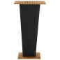 vidaXL Mesa alta ratán sintético y madera de acacia negro 60x60x110 cm vidaXL Mesa alta ratán sintético y madera de acacia negro 60x60x110 cm