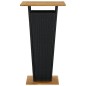 vidaXL Mesa alta ratán sintético y madera de acacia negro 60x60x110 cm vidaXL Mesa alta ratán sintético y madera de acacia negro 60x60x110 cm