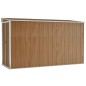 vidaXL Cobertizo jardín pared acero galvanizado marrón 118x288x178 cm vidaXL Cobertizo jardín pared acero galvanizado marrón 118x288x178 cm