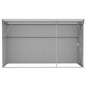 vidaXL Cobertizo jardín pared acero galvanizado marrón 118x288x178 cm vidaXL Cobertizo jardín pared acero galvanizado marrón 118x288x178 cm