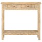 vidaXL Mesa consola de madera maciza de mango 80x35x74 cm