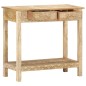 vidaXL Mesa consola de madera maciza de mango 80x35x74 cm