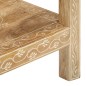 vidaXL Mesa consola de madera maciza de mango 80x35x74 cm