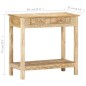 vidaXL Mesa consola de madera maciza de mango 80x35x74 cm